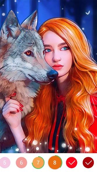 Coloring Book: Color by Number (Мод Все открыто) — скриншот 2