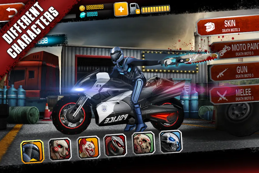 Скачать Death Moto 3 : Fighting Rider — Модификация Много денег и бесконечное нитро — скриншот 5