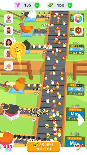 Скачать Idle Egg Factory с модом — Много денег и без рекламы — скриншот 3