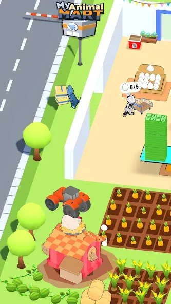Animal Mart: Tycoon Games (Мод Много денег) — скриншот 1
