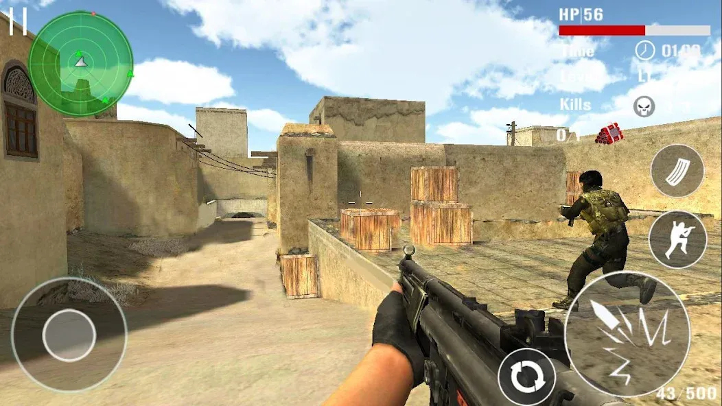 Скачать Gun Strike Shoot 3D MOD APK — Много денег — скриншот 3