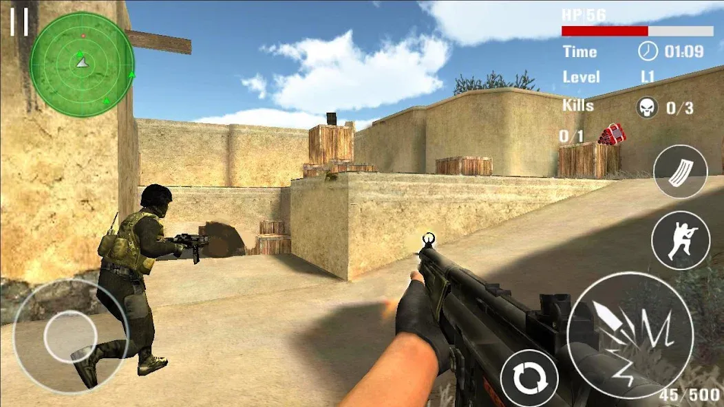 Скачать Gun Strike Shoot 3D MOD APK — Много денег — скриншот 4