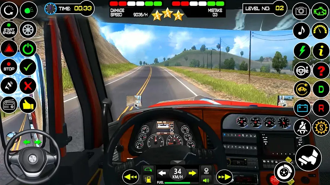 US Truck Driving Cargo Game 3D на Андроид — Много денег — скриншот 4