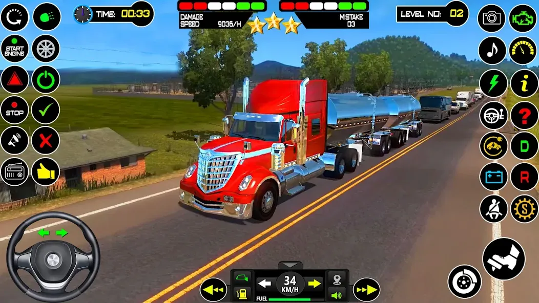 US Truck Driving Cargo Game 3D на Андроид — Много денег — скриншот 5