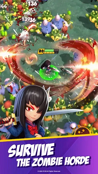 Скачать Final 5: Survival! MOD APK — Взлом на бессмертие и много денег — скриншот 1