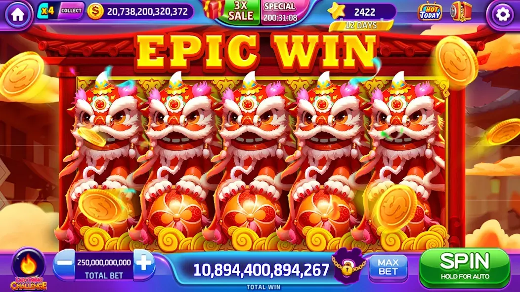Скачать взломанную Lava Slots - Casino Games — Много денег — скриншот 1 Скачать взломанную Lava Slots - Casino Games — Много денег — скриншот 1
