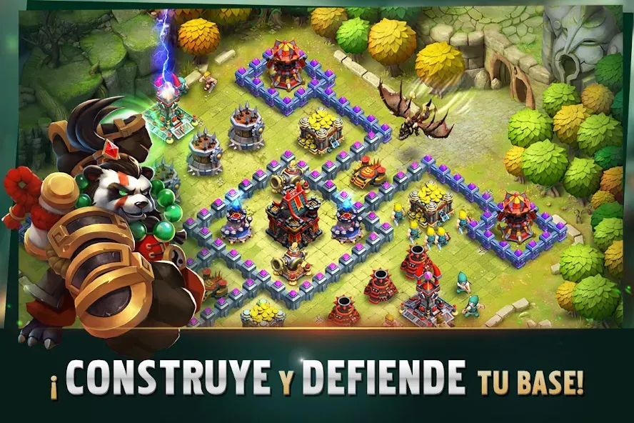 Clash of Lords 2: Español — Взломанная версия (Много кристаллов и золота) — скриншот 1