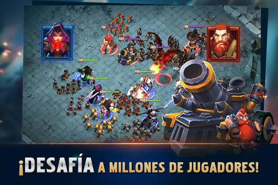 Clash of Lords 2: Español — Взломанная версия (Много кристаллов и золота) — скриншот 4