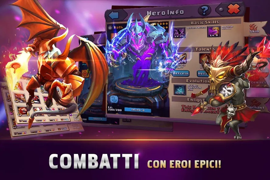 Clash of Lords 2: Italiano MOD APK на Android — Много кристаллов и золота — скриншот 2 Clash of Lords 2: Italiano MOD APK на Android — Много кристаллов и золота — скриншот 2