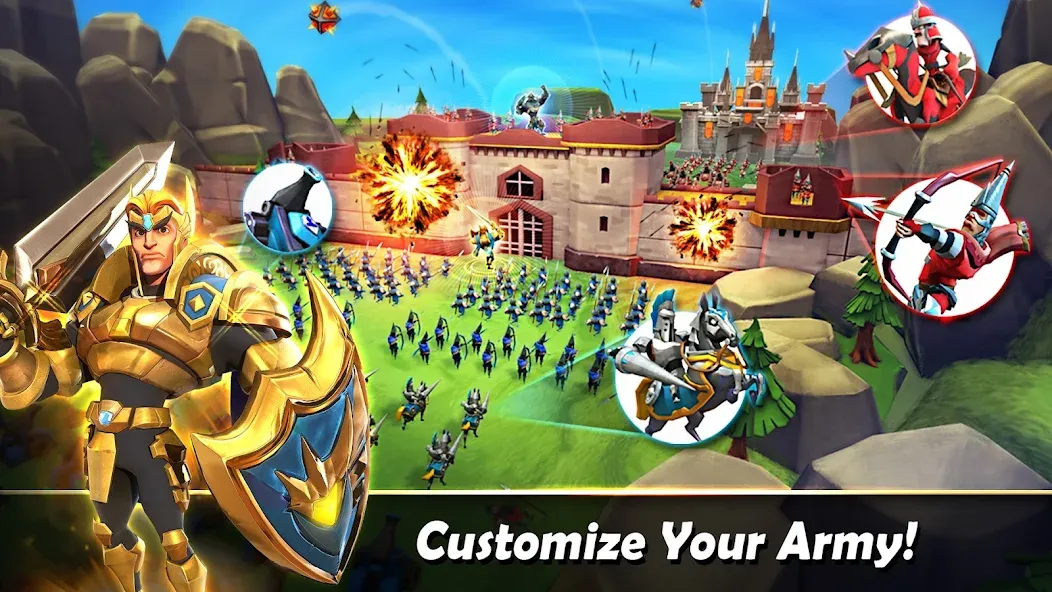 Скачать Lords Online (王國征戰) на телефон — Много денег и золота — скриншот 2