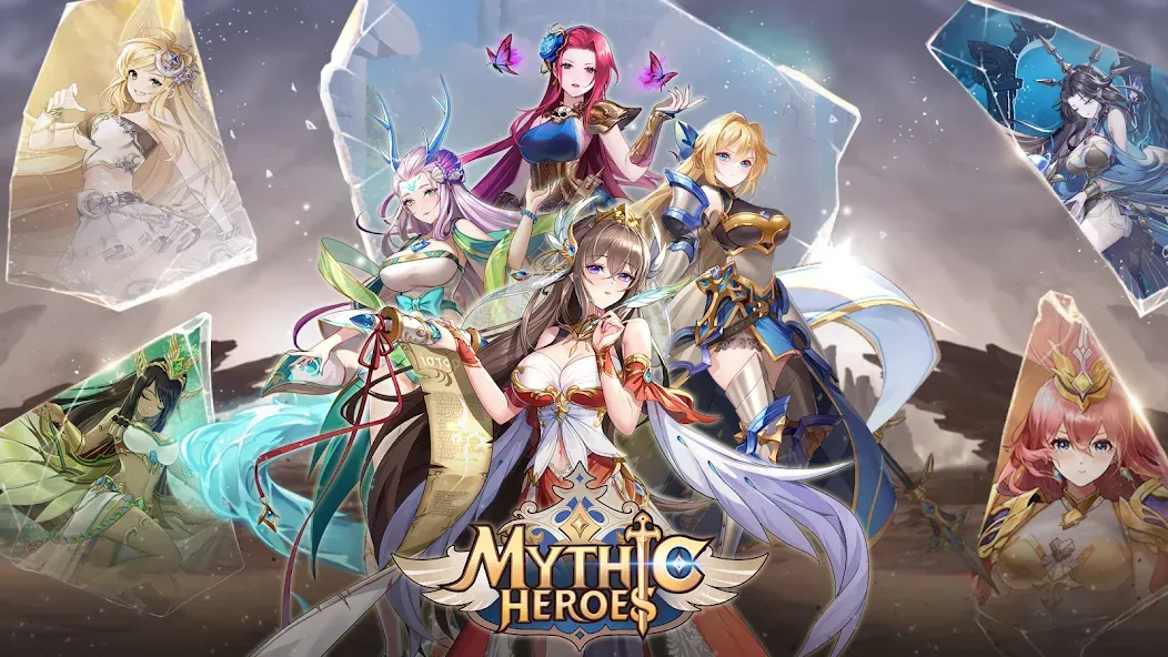 Mythic Heroes: Idle RPG — Много денег и алмазов — скриншот 1