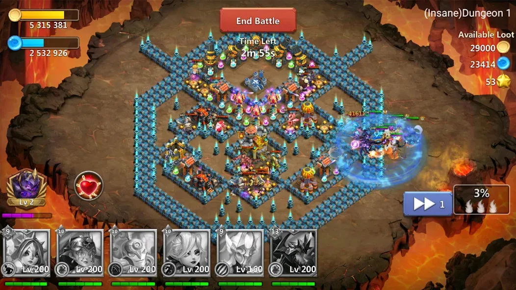 Скачать Castle Clash: World Ruler на Андроид — Взлом на много денег и кристаллов — скриншот 2