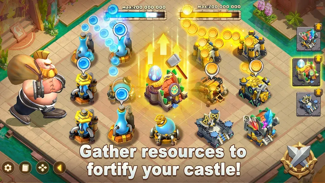 Скачать Castle Clash: World Ruler на Андроид — Взлом на много денег и кристаллов — скриншот 4
