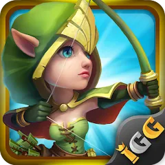Скачать взломанную Castle Clash: Правитель мира — Много денег и самоцветов