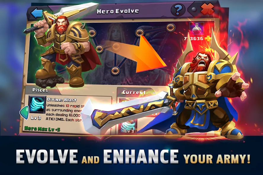 Взломанная Clash of Lords 2: Guild Castle на Андроид — Много камней и золота — скриншот 3 Взломанная Clash of Lords 2: Guild Castle на Андроид — Много камней и золота — скриншот 3