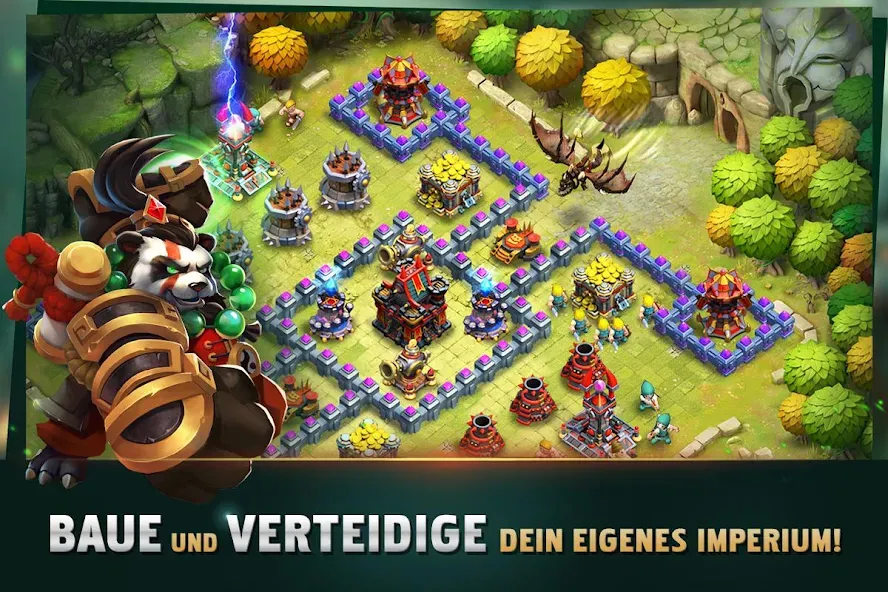 Скачать взлом Clash of Lords 2: Ehrenkampf на Андроид — Много денег и кристаллов — скриншот 3