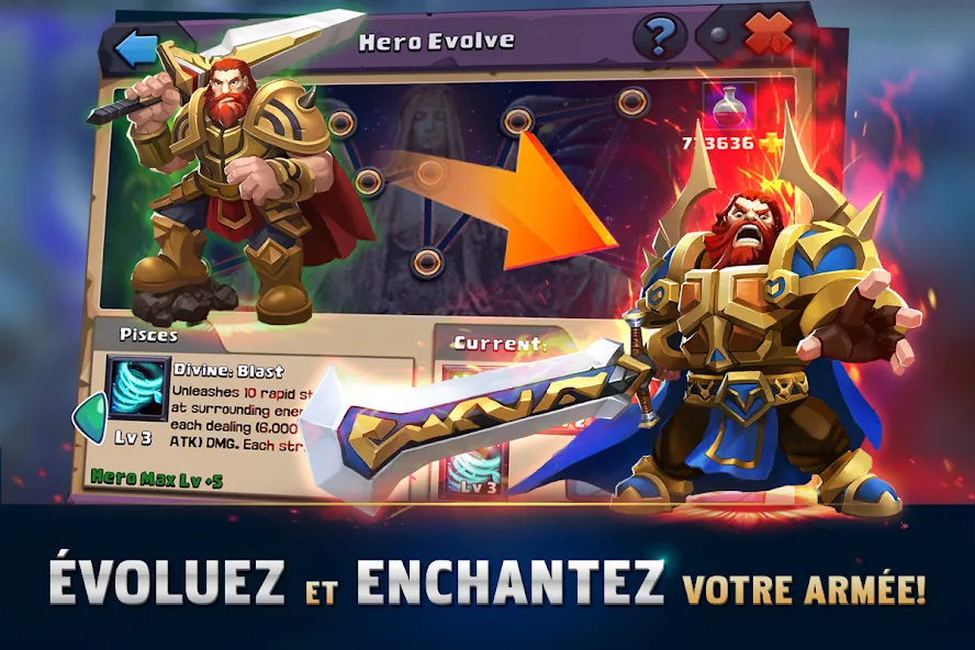 Clash of Lords 2: Clash Divin — Мод: Много денег и кристаллов — скриншот 3 Clash of Lords 2: Clash Divin — Мод: Много денег и кристаллов — скриншот 3