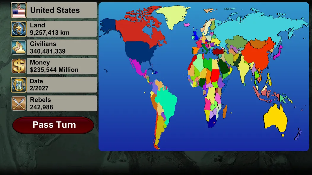 Взломанная World Empire на Андроид — Много денег — скриншот 2