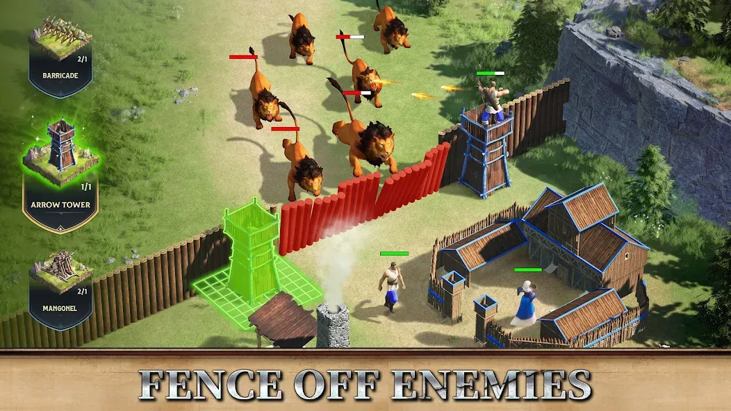 Rise of Castles: Ice and Fire MOD APK на Android — Много денег и ресурсов — скриншот 5