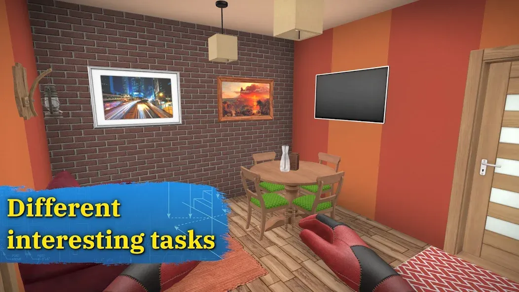 Скачать House Flipper: Home Design MOD APK — Много денег — скриншот 3