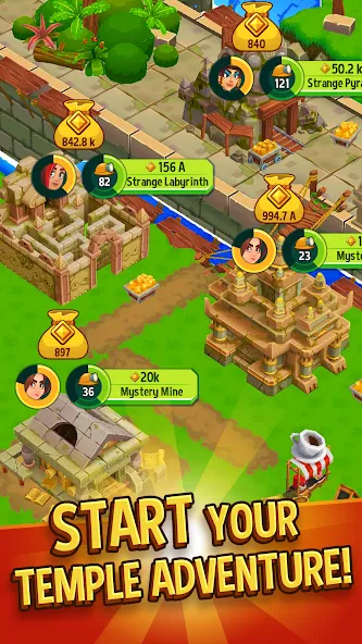 Скачать Temple Run: Idle Explorers — Последняя версия (Много денег и кристаллов) — скриншот 1