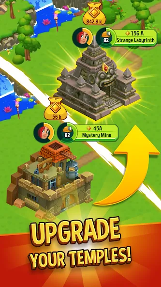 Скачать Temple Run: Idle Explorers — Последняя версия (Много денег и кристаллов) — скриншот 5