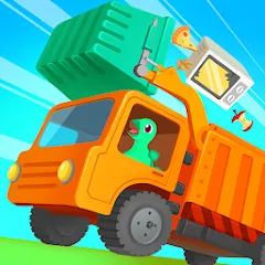Скачать Dinosaur GarbageTruck:for kids — Всё открыто