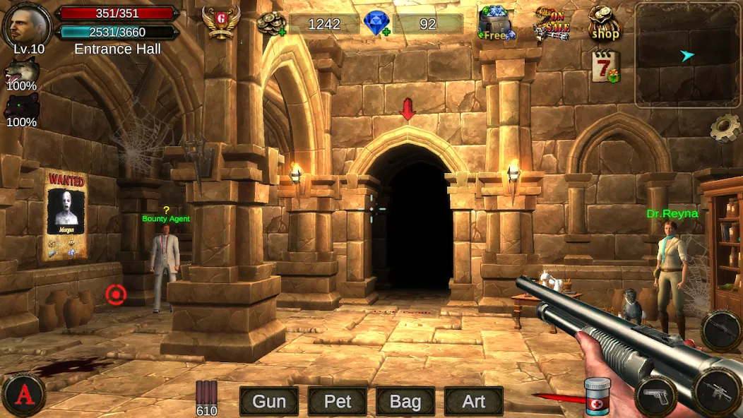 Взломанная Dungeon Shooter : Dark Temple на Андроид — Много денег — скриншот 1