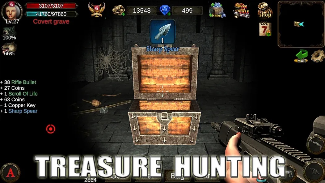 Взломанная Dungeon Shooter : Dark Temple на Андроид — Много денег — скриншот 4