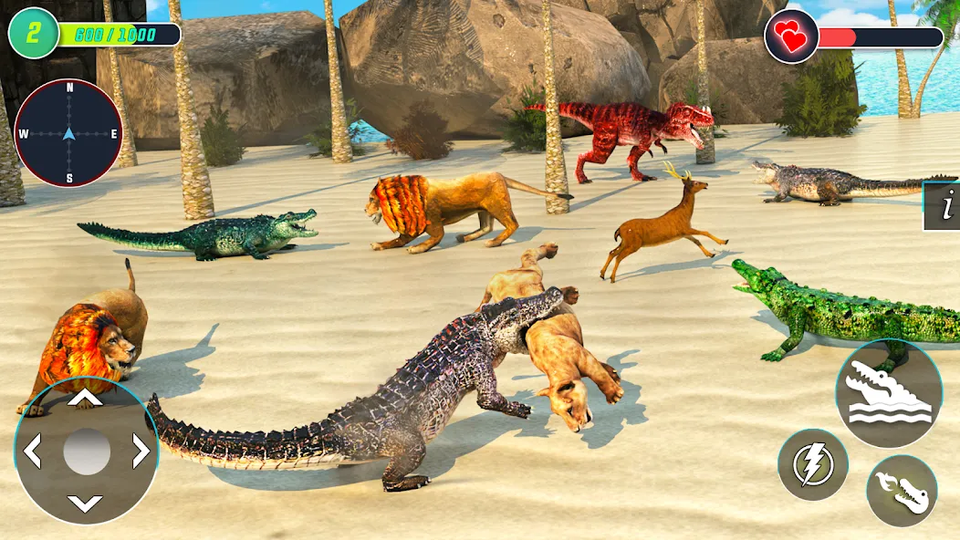 Скачать Crocodile Games: Animal Games — Много денег — скриншот 3