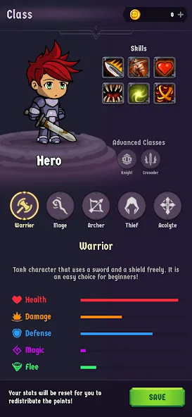 Скачать The Walking Hero - Idle RPG (Мод: Много денег) на Андроид — скриншот 2