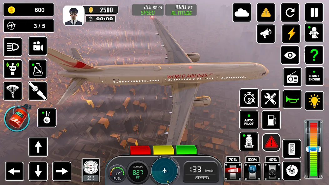 Pilot Flight Simulator Games Mod APK Много денег — Скачать на Андроид — скриншот 2