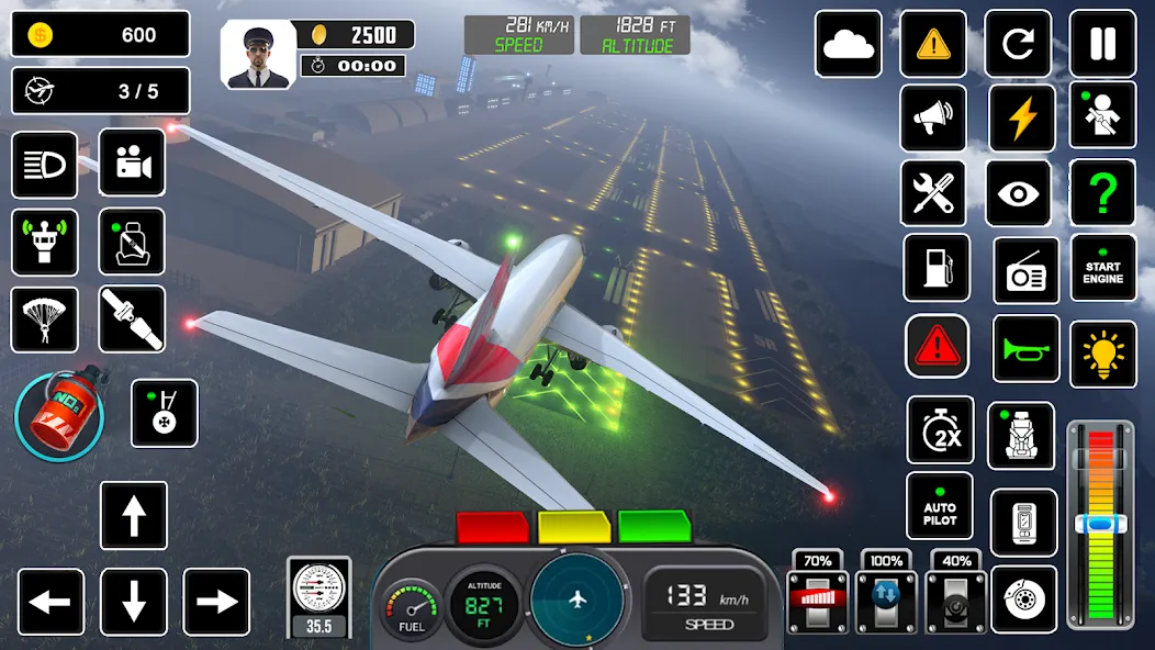 Pilot Flight Simulator Games Mod APK Много денег — Скачать на Андроид — скриншот 3