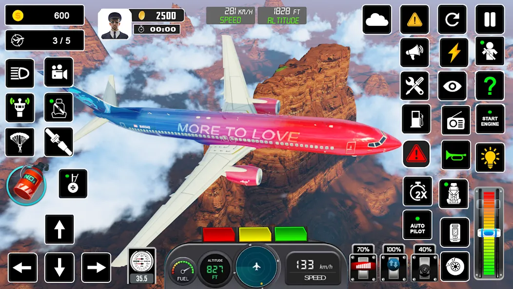 Pilot Flight Simulator Games Mod APK Много денег — Скачать на Андроид — скриншот 4