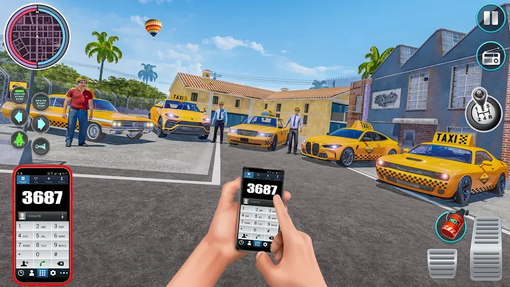 City Taxi Driving: Taxi Games на Андроид — Мод Много денег — скриншот 2