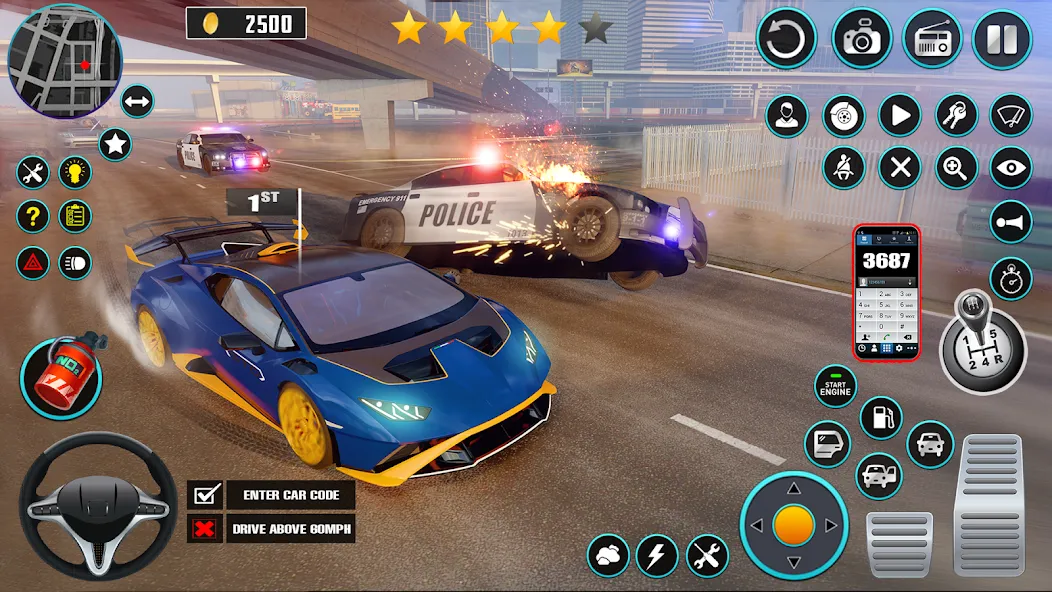 Взлом Open World Car Driving Games — Много денег — скриншот 5