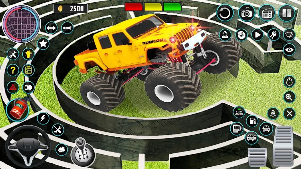 Скачать Monster Truck Maze Puzzle Game MOD APK — Много денег — скриншот 2