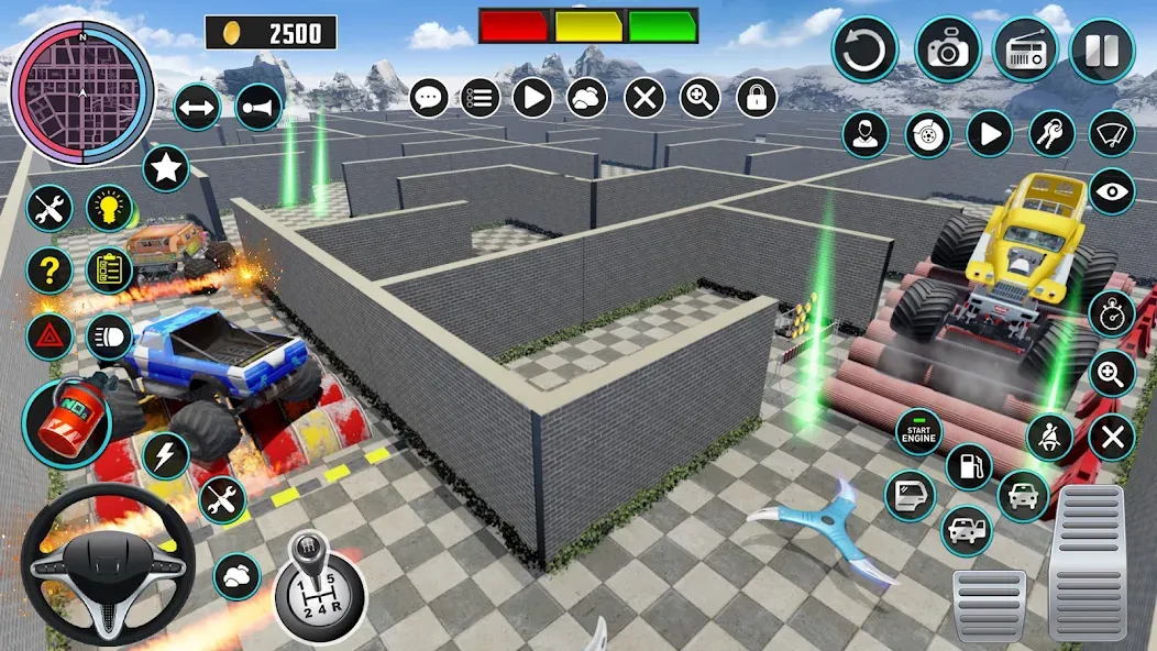 Скачать Monster Truck Maze Puzzle Game MOD APK — Много денег — скриншот 3
