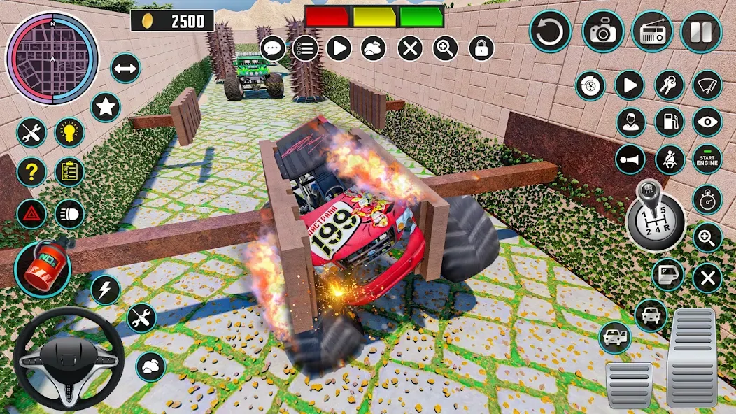 Скачать Monster Truck Maze Puzzle Game MOD APK — Много денег — скриншот 5