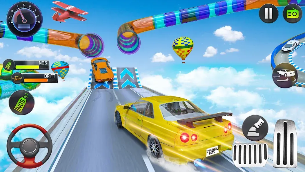 Скачать Mega Ramp Car Stunts Race Game на Android — Много денег и без рекламы — скриншот 2