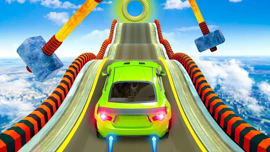 Скачать Mega Ramp Car Stunts Race Game на Android — Много денег и без рекламы — скриншот 5