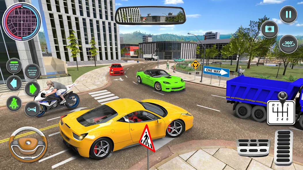 Скачать Modern Car Driving School Game на Android — Много денег — скриншот 4