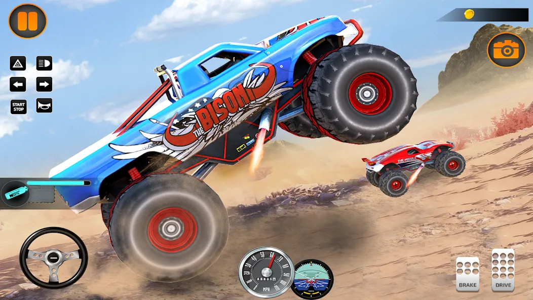 Monster Truck Off Road Racing Mod APK Бесконечные деньги — Скачать на Андроид — скриншот 3 Monster Truck Off Road Racing Mod APK Бесконечные деньги — Скачать на Андроид — скриншот 3
