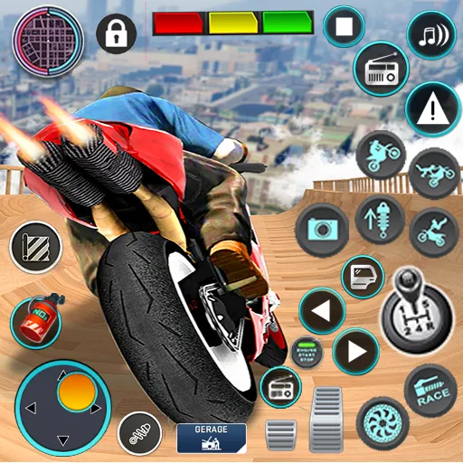 Mega Ramp Bike Stunts Games 3D MOD APK — Много денег — скриншот 1