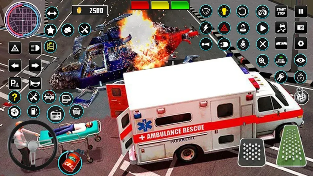 Скачать Heli Ambulance Simulator Game (Мод: Много денег) на Андроид — скриншот 4