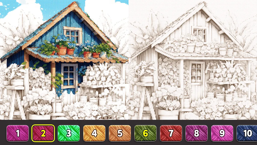 Cross Stitch: Color by Number (Мод Много денег и без рекламы) — скриншот 3
