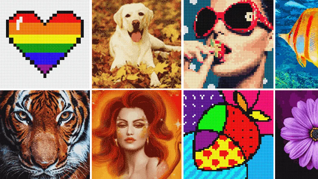 Cross Stitch: Color by Number (Мод Много денег и без рекламы) — скриншот 4