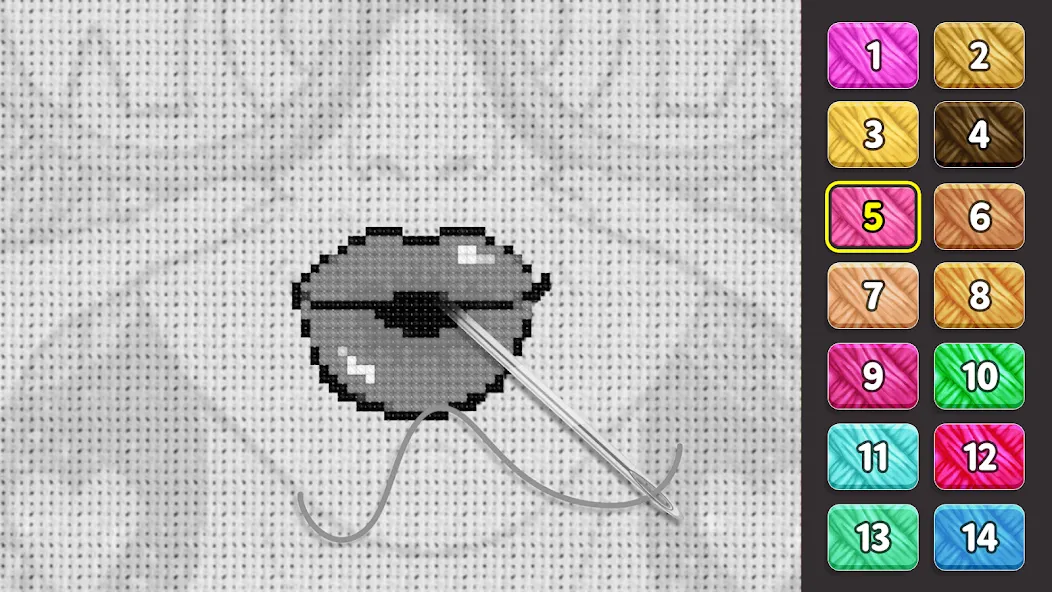 Cross Stitch: Color by Number (Мод Много денег и без рекламы) — скриншот 5
