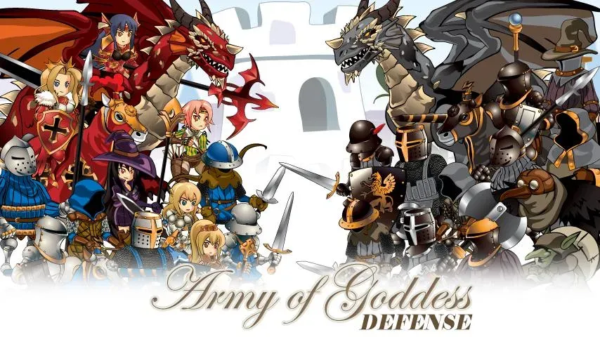Army of Goddess Defense MOD APK — Много денег и кристаллов — скриншот 1