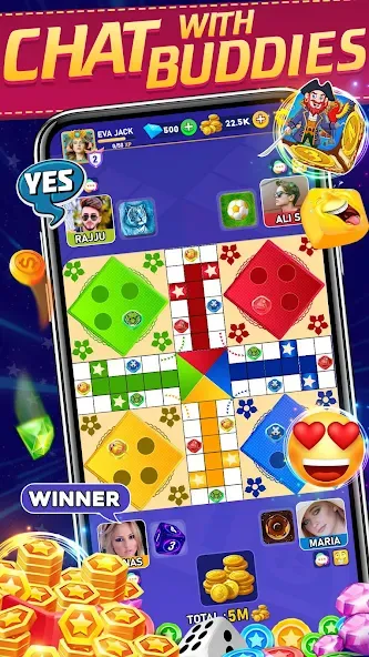 Online Ludo Game Multiplayer на Андроид — Много денег — скриншот 2